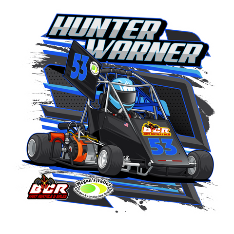 Hunter Warner | 2023 | Kiss-Cut Vinyl Decal 2