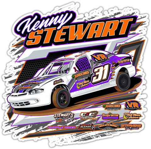 Kenny Stewart | 2023 | Kiss-Cut Vinyl Decal