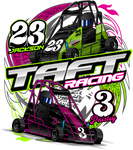 Taft Racing | 2024 | Kiss-Cut Vinyl Decal 2