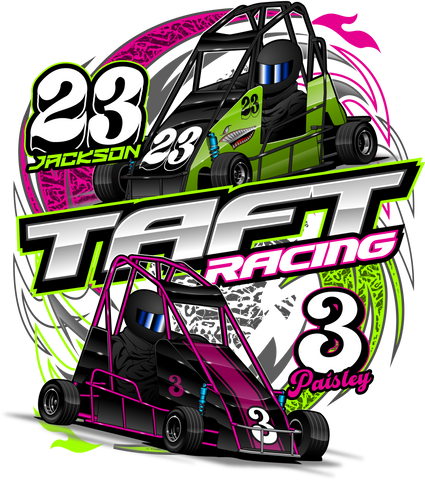 Taft Racing | 2024 | Kiss-Cut Vinyl Decal 2