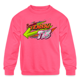 Brandon Tenski | 2023 | Youth Crewneck Sweatshirt - neon pink