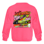 Brandon Tenski | 2023 | Youth Crewneck Sweatshirt - neon pink