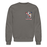 Joey Morrissette | Red 77 | 2023 | Adult Crewneck Sweatshirt - asphalt gray