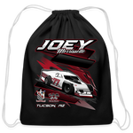 Joey Morrissette | Red 77 | 2023 | Cotton Drawstring Bag - black