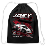 Joey Morrissette | Red 77 | 2023 | Cotton Drawstring Bag - black