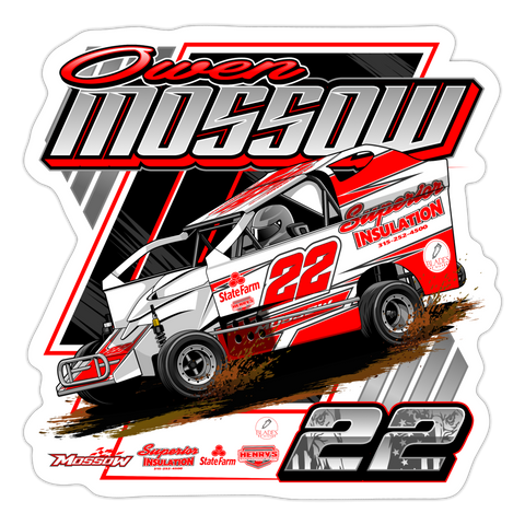 Owen Mossow | 2023 | Sticker 2 - white matte