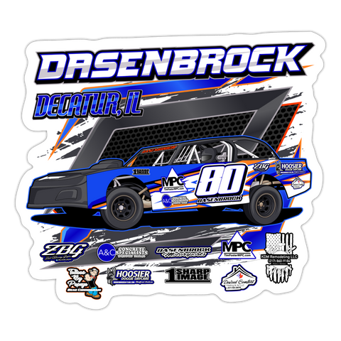 Brian Dasenbrock Jr. | 2023 | Sticker 2 - white matte