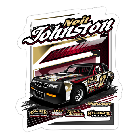 Neil Johnston | 2023 | Sticker 2 - white matte