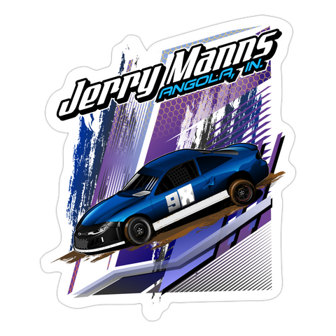 Jerry Manns | 2023 | Sticker 2 - white matte