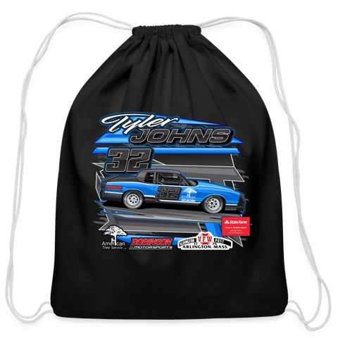 Tyler Johns | 2023 | Cotton Drawstring Bag - black