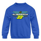 AJ Albreada | 2023 | Youth Crewneck Sweatshirt - royal blue