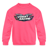 Voight Racing | 2023 | Youth Crewneck Sweatshirt - neon pink