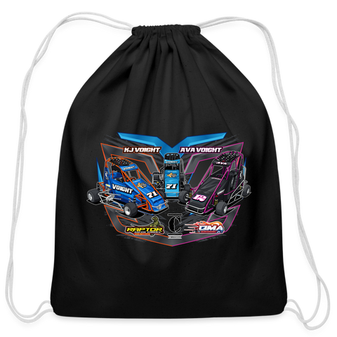 Voight Racing | 2023 | Cotton Drawstring Bag - black