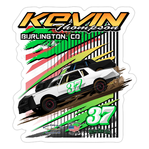 Kevin Thompson | 2023 | Sticker 2 - white matte