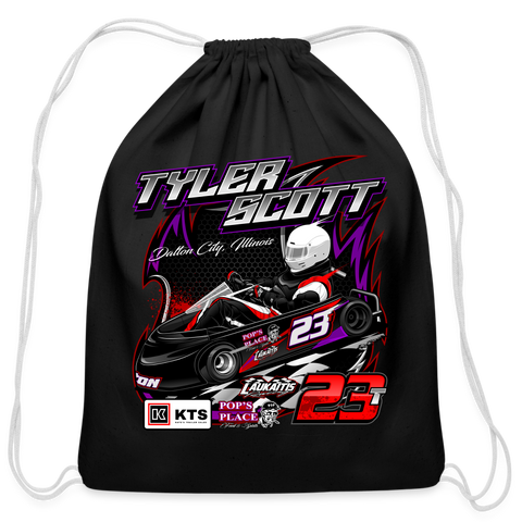 Tyler Scott | 2023 | Cotton Drawstring Bag - black