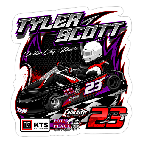 Tyler Scott | 2023 | Sticker 2 - white matte