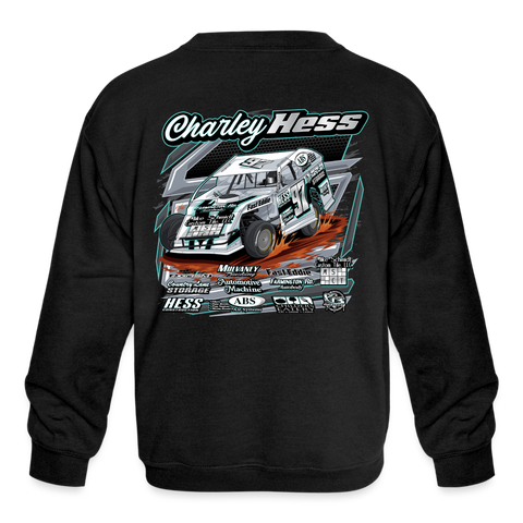 Charley Hess | 2023 | Youth Crewneck Sweatshirt - black