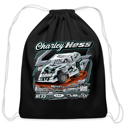Charley Hess | 2023 | Cotton Drawstring Bag - black