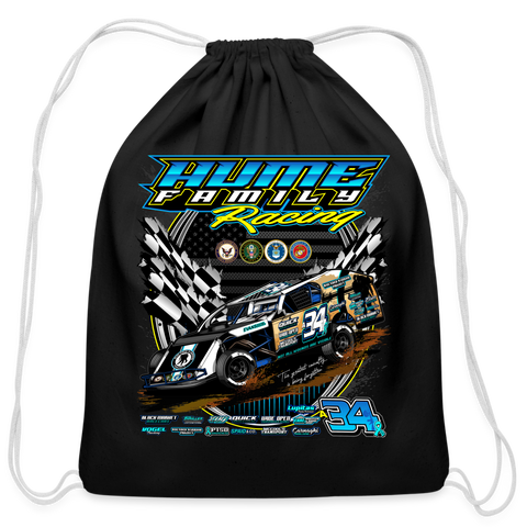 Hume Family Racing | 2023 | Cotton Drawstring Bag - black