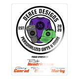 Deree Designs | 2022 | Sticker - white glossy