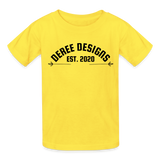 Deree Designs | 2022 | Youth T-Shirt 2 - yellow