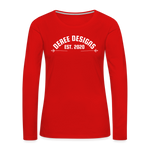 Deree Designs | 2022 | Women's LS T-Shirt - red