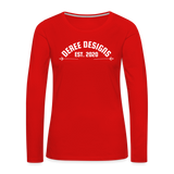 Deree Designs | 2022 | Women's LS T-Shirt - red