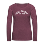 Deree Designs | 2022 | Women's LS T-Shirt - heather burgundy