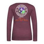 Deree Designs | 2022 | Women's LS T-Shirt - heather burgundy