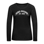 Deree Designs | 2022 | Women's LS T-Shirt - charcoal grey