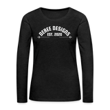 Deree Designs | 2022 | Women's LS T-Shirt - charcoal grey