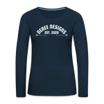 Deree Designs | 2022 | Women's LS T-Shirt - deep navy