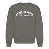 Deree Designs | 2022 | Adult Crewneck Sweatshirt - asphalt gray