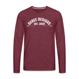 Deree Designs | 2022 | Men's LS T-Shirt - heather burgundy