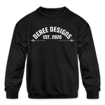 Deree Designs | 2022 | Youth Crewneck Sweatshirt - black