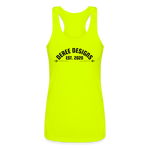 Deree Designs | 2022 | Women’s Racerback Tank 2 - neon yellow
