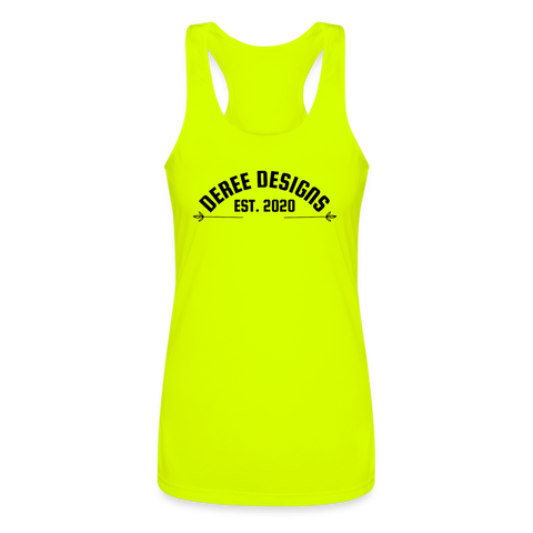 Deree Designs | 2022 | Women’s Racerback Tank 2 - neon yellow