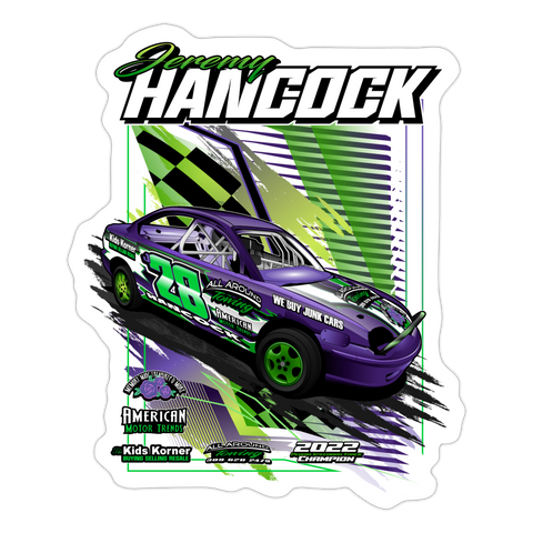 Jeremy Hancock | 2023 | Sticker 2 - white matte