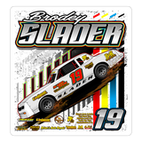 Brodey Slader | 2023 | Sticker 2 - white matte