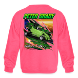Peter Grady | 2023 | Youth Crewneck Sweatshirt - neon pink