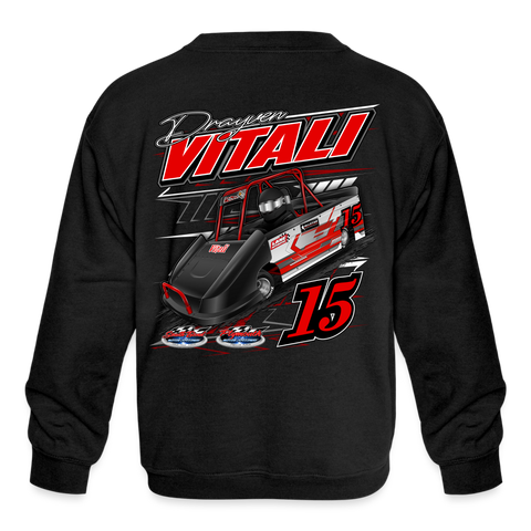 Drayven Vitali | 2023 | Youth Crewneck Sweatshirt - black