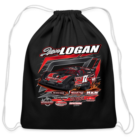 Ian Logan | 2023 | Cotton Drawstring Bag - black