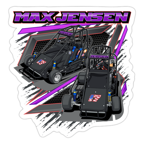 Max Jensen | 2023 | Sticker 2 - white matte