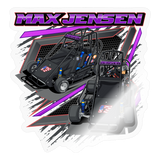 Max Jensen | 2023 | Sticker 2 - transparent glossy