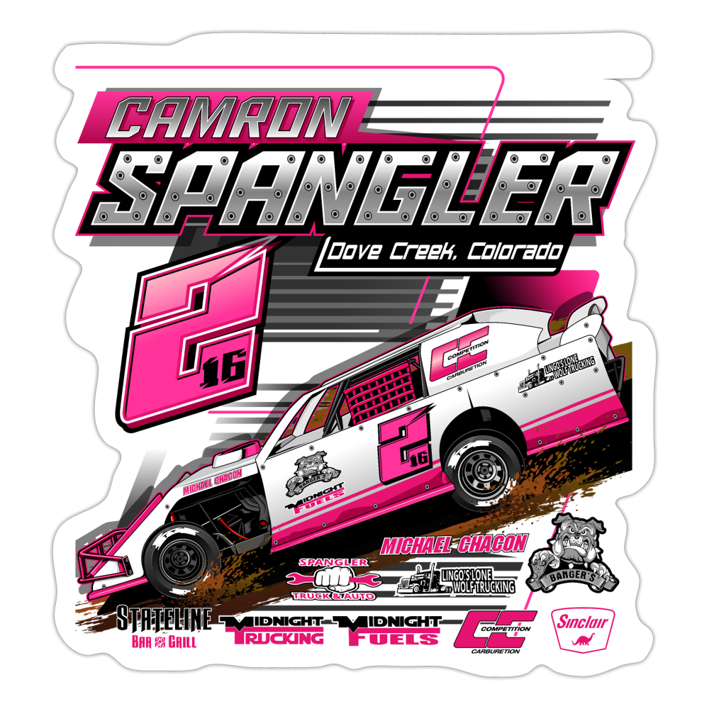 Camron Spangler | 2023 | Sticker 2 – Five Star Racewear