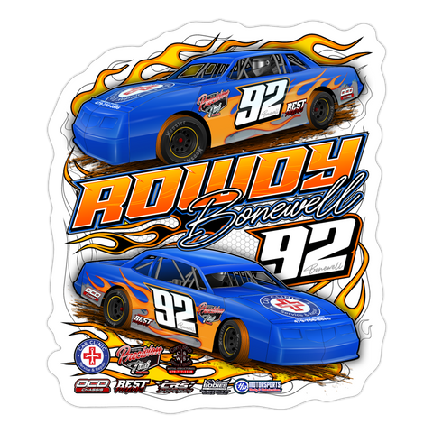 Rowdy Bonewell | 2023 | Sticker 2 - white matte