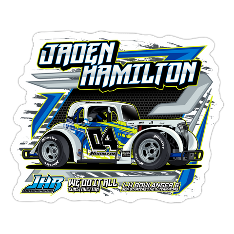 JHR Motorsports | 2023 | Sticker 2 - white matte