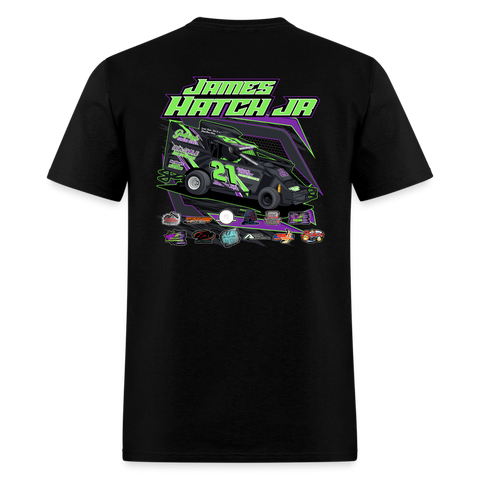 Double Hatch Racing | James Jr. | 2023 | Adult T-Shirt - black