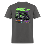 Double Hatch Racing | James Jr. | 2023 | Adult T-Shirt - charcoal