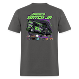 Double Hatch Racing | James Jr. | 2023 | Adult T-Shirt - charcoal